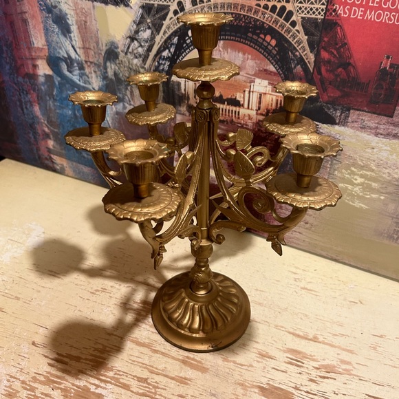 Vintage Victorian candelabra HEAVY - Picture 12 of 13
